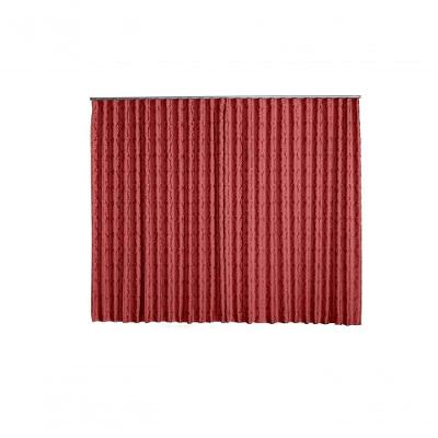 Cortina Jacquard 3,00x2,30 Para Trilho Suíço rosê-rosa
