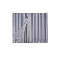 Cortina Blackout Com Voil 6,00x2,30 Para Trilho Suíço gelo - 1