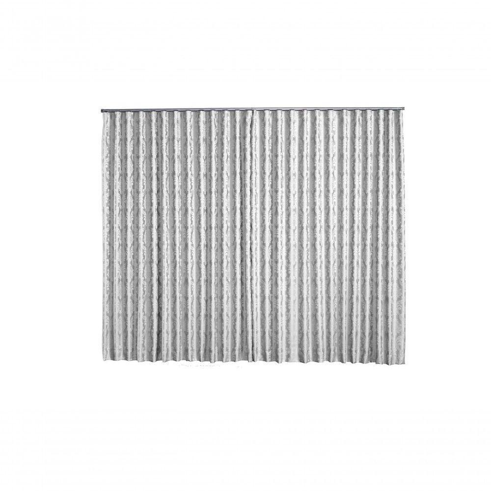 Cortina Jacquard 5,00x2,30 Para Trilho Suíço vinho - 4