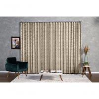 Cortina Jacquard 6,00x2,30 Para Trilho Suíço marrom-escuro - 1
