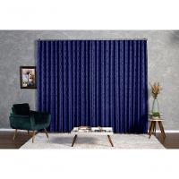 Cortina Jacquard 3,00x2,70 Para Trilho Suíço avelã - 2