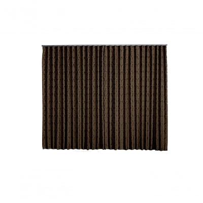 Cortina Jacquard 3,00x2,70 Para Trilho Suíço dourado