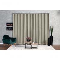 Cortina Blackout Com Voil 6,00x2,30 Para Trilho Suíço palha - 2