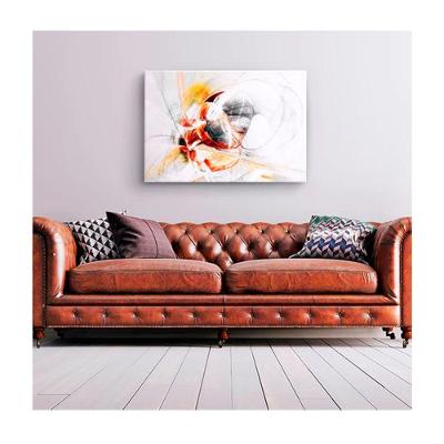 Quadro Decorativo Abstratos e Geometricos Clean Dynamic C- Moldura Preta Tamanho 100 X 70cm