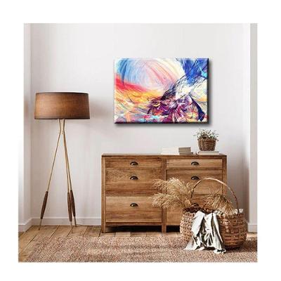 Quadro Tendenci Abstrato Colored Borda Infinita Tamanho 120 X 80cm