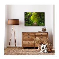 Quadro Paisagens e Natureza Coastal C- Moldura Dourada e Vidro Tamanho 100 X 70cm - 1