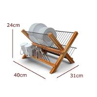 Escorredor De Madeira Teca Dobrável - Stolf - 2