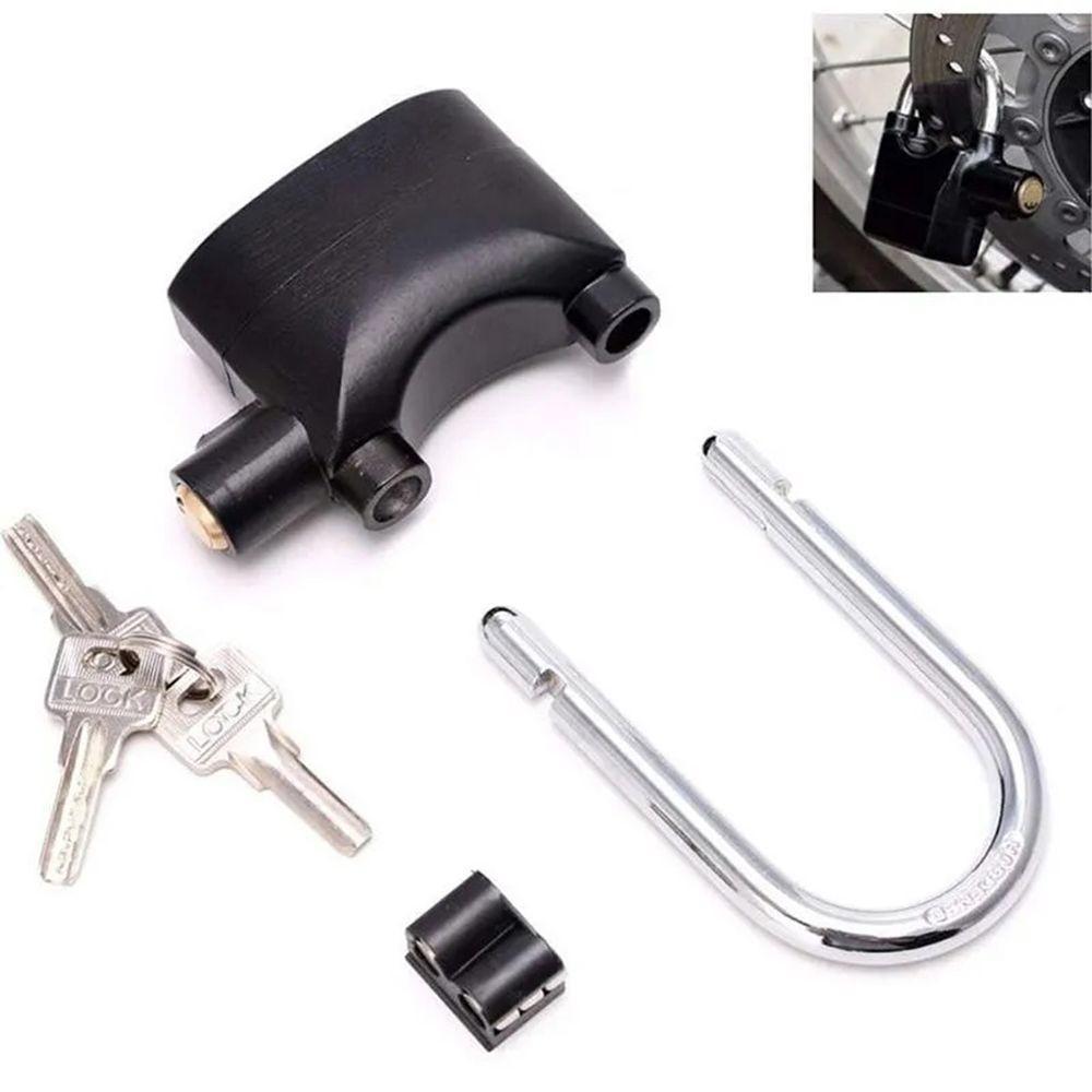 Cadeado Com Alarme Sirene Segurança Grande Sistema Anti Furto 110db Som Alto - 1