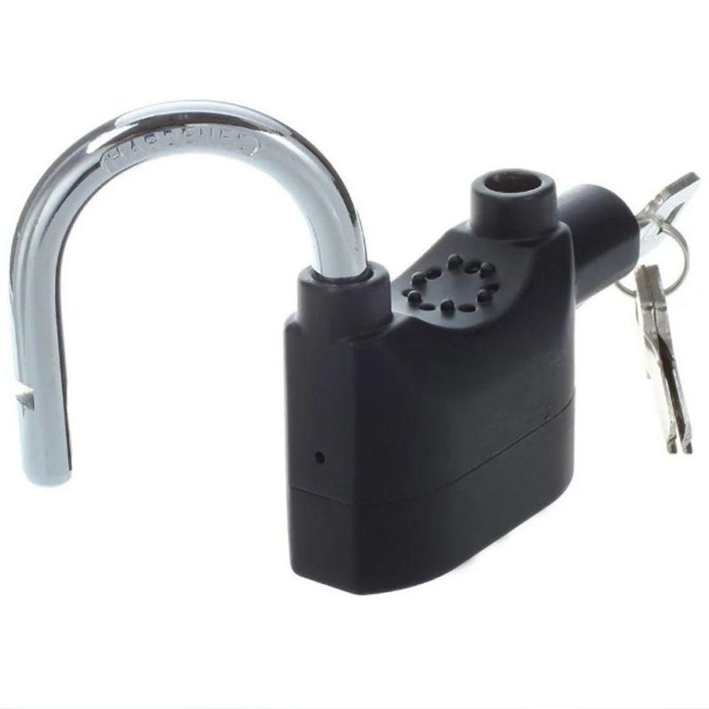 Cadeado Com Sirene Alarme Anti Furto Segurança Som Alto - 4