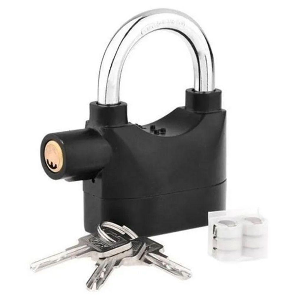 Cadeado Com Sirene Alarme Anti Furto Segurança Som Alto - 8