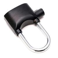 Cadeado Com Alarme Sirene 110db Som Alto Grande Anti Furto Segurança - 2