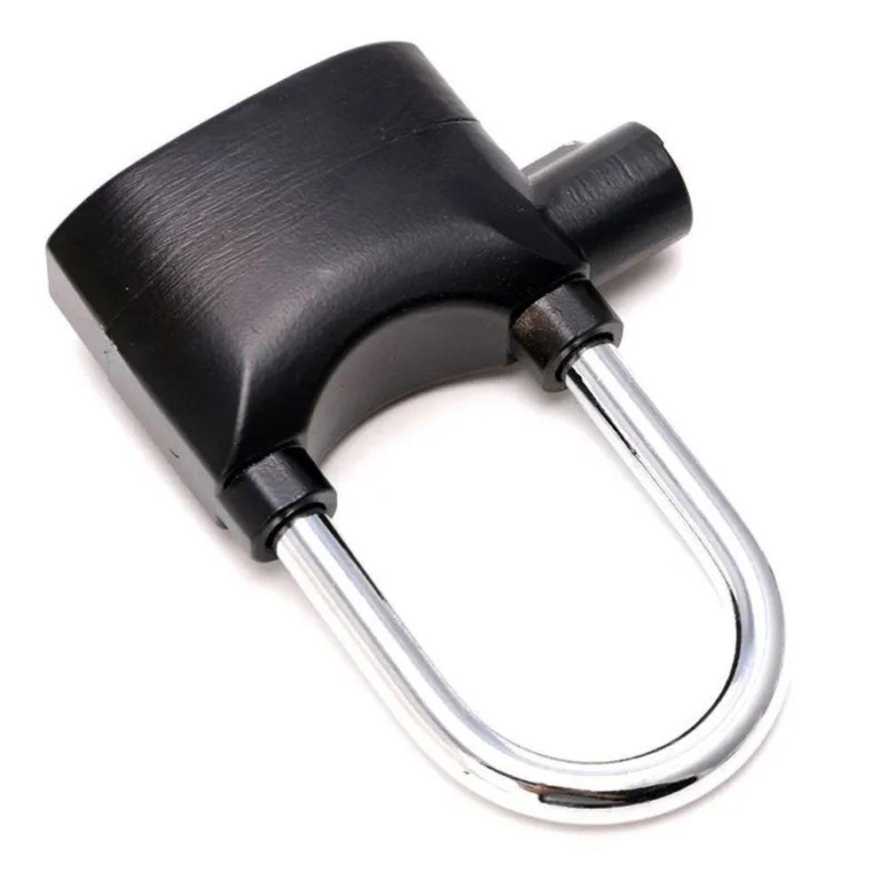 Cadeado Anti Furto Roubo Sirene Alarme 110db Som Alto Segurança Casa Moto Bicicleta Bike Resistente - 1