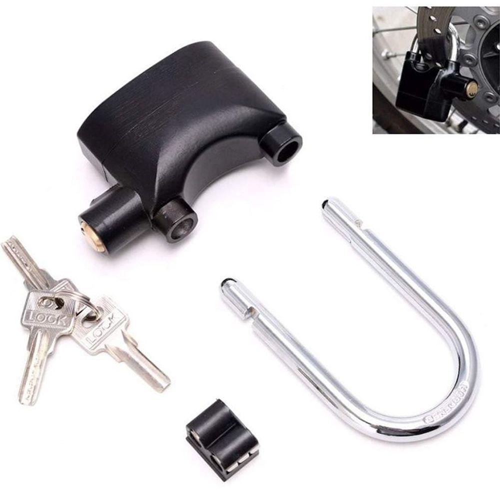 Cadeado Com Alarme Grande Sirene Anti Furto 110db Som Alto Segurança - 1