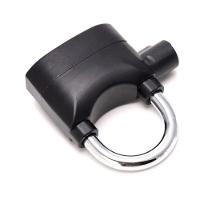Cadeado Com Alarme Anti Furto 110db Sirene Som Alto Segurança Evita Roubo Casa Moto Bicicleta Proteçao