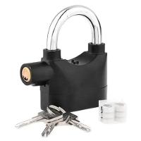 Cadeado Com Alarme Anti Furto 110db Sirene Som Alto Segurança Evita Roubo Casa Moto Bicicleta Proteçao - 5