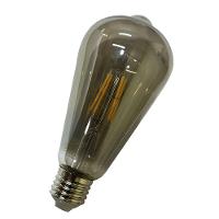 Lampada Led 30w Multi Filamento Fume Kit 3 Uni Iluminaçao Decoraçao Luz Casa Quarto Sala Varanda Ambiente Branco Quente - 3