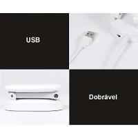 Luminaria De Mesa Touch Dobrável Abajur Sem Fio Led Articulada Recarregavel 3 Funções Iluminaçao Lampada - 6