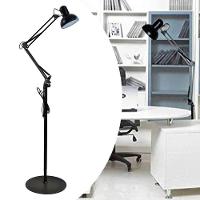 Luminaria Abajur Chao E27 Metal Articulada Iluminaçao Sofa Mesa Sala Trabalho Estudos Leitura Decoraçao - 1