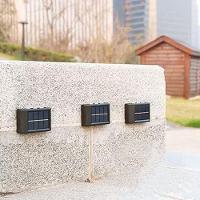 Luminaria Solar Led Spot Arandela 2 Uni Caminho Parede Balizador Iluminaçao Jardim Quintal Varanda Segurança Decoraçao - 6