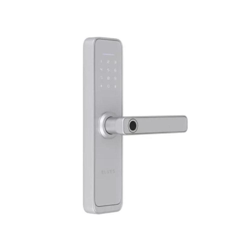 Fechadura Digital De Embutir Wi-fi Com Biometria Esf-de4000b Prata Elsys - 1