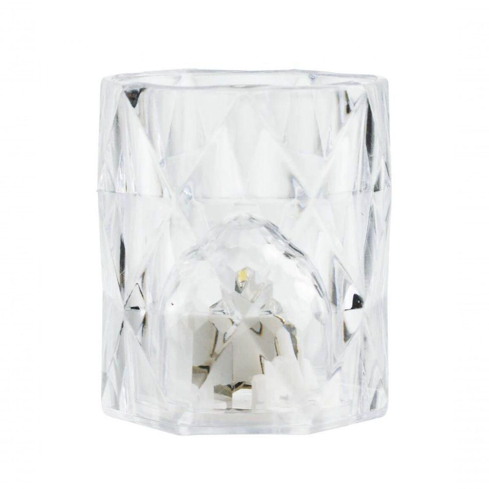 Luminária Copo Transparente 5.5x4.5cm - Tudo Em Caixa - 1