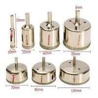 Kit 7 Brocas Diamantadas Serra Copo Vidro Mármore 10/25/40/55/70/80/100mm - 6