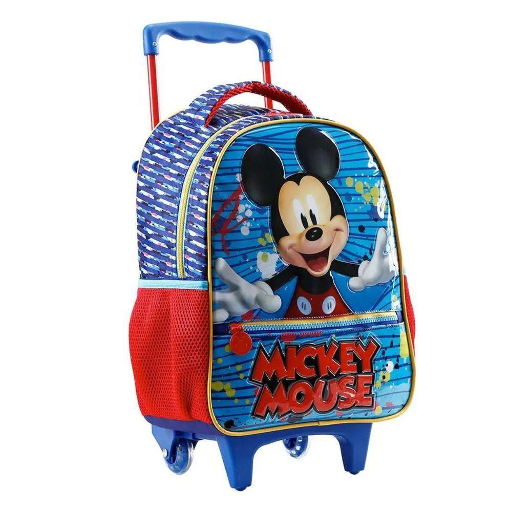 Kit Mochila Rodinha Lancheira Estojo Xeryus Mickey Mouse - 3