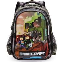Mochila Costas Grande Escolar Infantil Menino Gamer Minecraft - 2