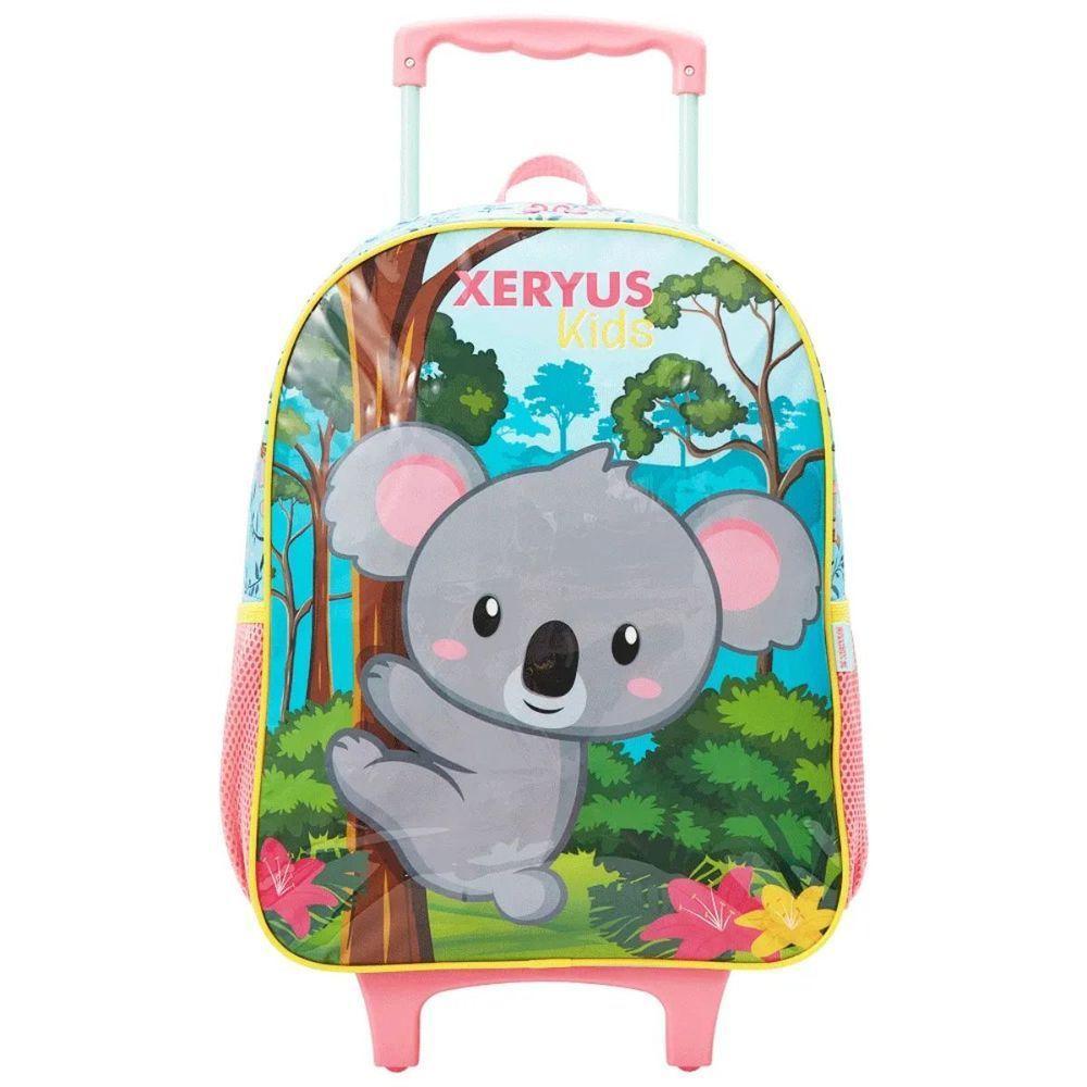 Kit Mochila Rodinha Lancheira Estojo Infantil Coala Xeryus - 8