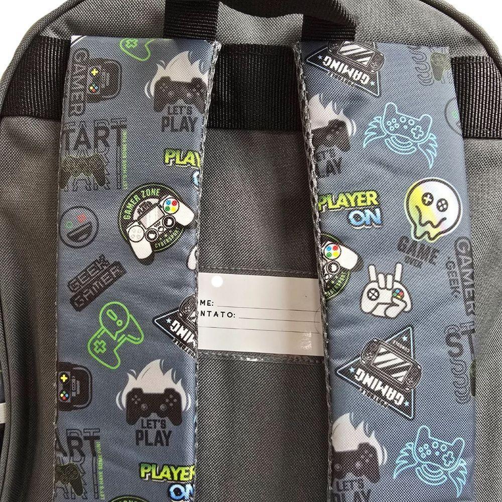 Mochila Costas Infantil Gamer Player On Escolar Jogos Video Game Seanite - 4