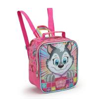 Kit Mochila Rodinhas Dog Heroes Escolar Cachorros Heróis Infantil Menina Seanite