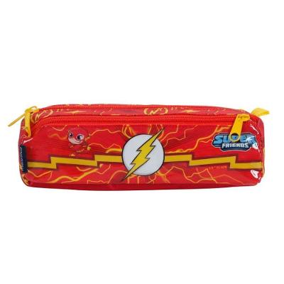 Estojo Triplo Escolar Infantil Flash Dc Dmw
