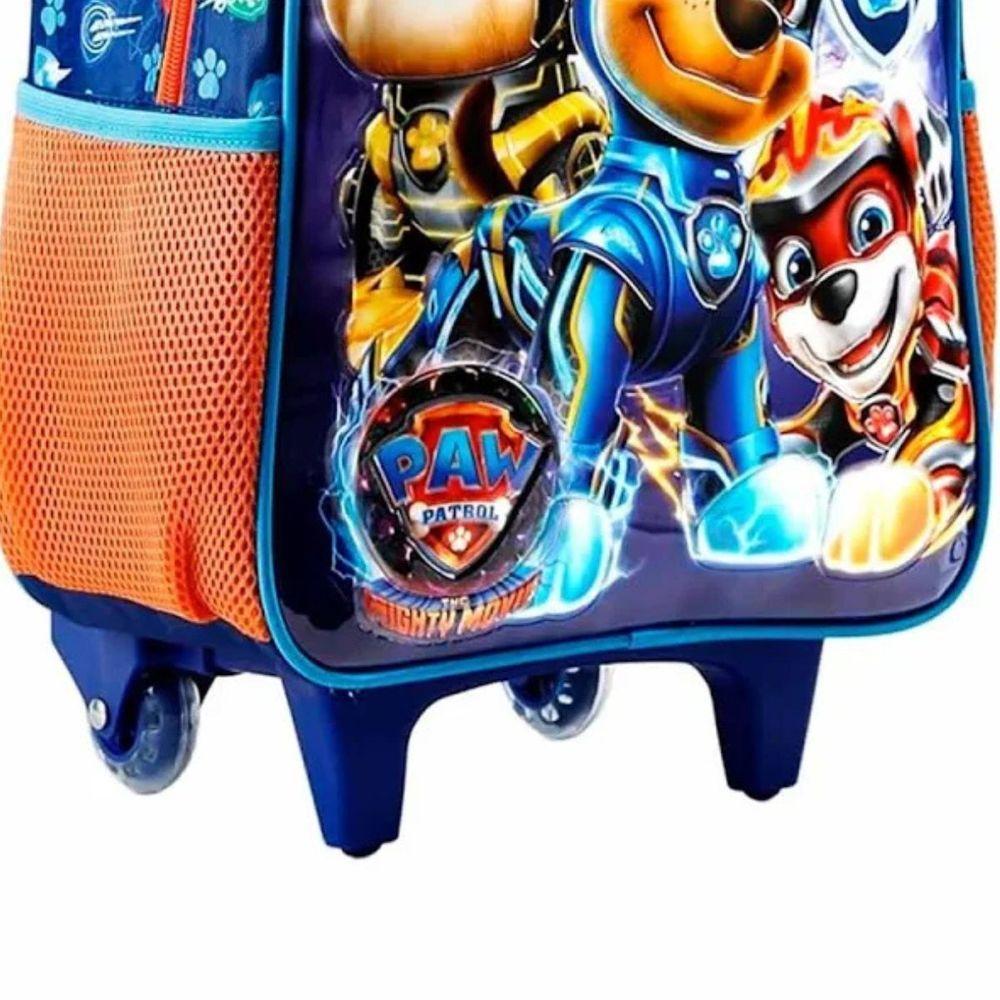 Kit Mochila Rodinhas Lancheira Patrulha Canina Infantil Escolar Xeryus - 4