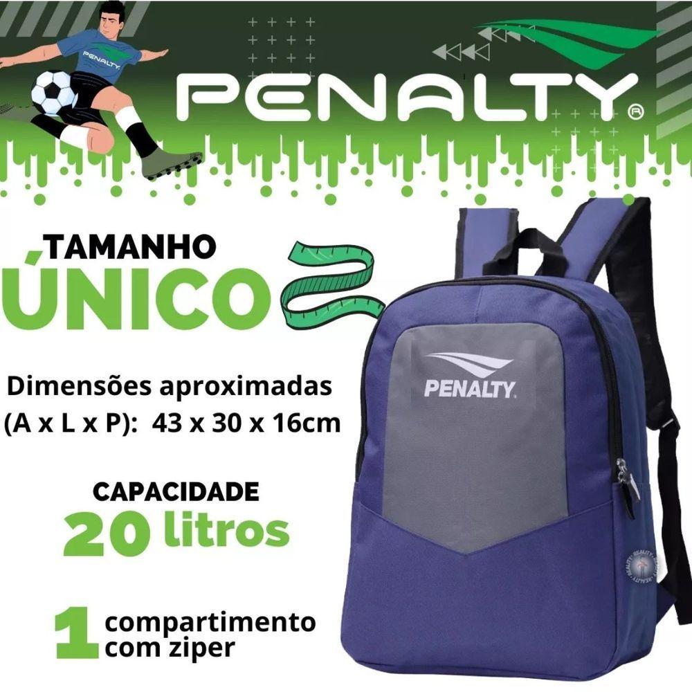 Mochila Costas Notebook Resistente Casual Azul Penalty 108 - 5