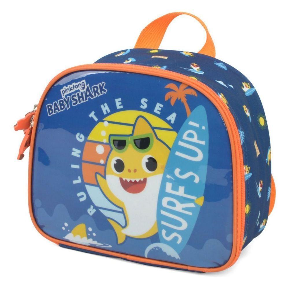 Lancheira Térmica Infantil Escolar Menino Baby Shark Praia Luxcel - 5