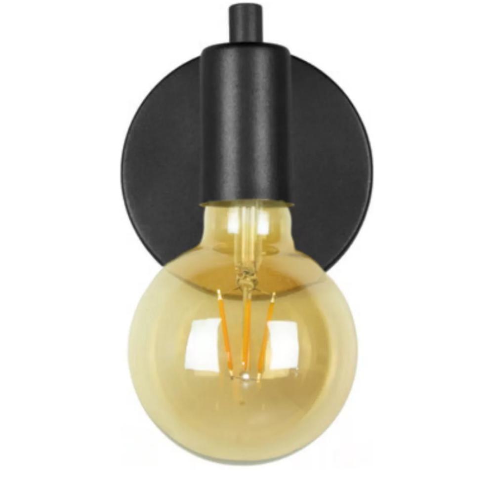 Luminária Arandela Parede Cama Mesa Quarto Moderna Alumínio Preto - 4