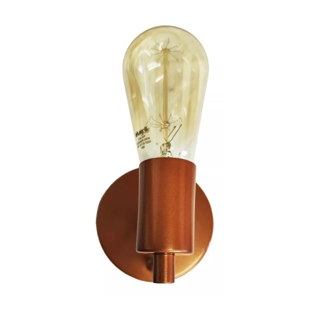 Luminária Arandela Parede Cama Mesa Quarto Moderna Alumínio Cobre - 3