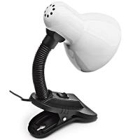 Luminária De Mesa Articulada Branca Com Garra Presilha Entrada E27 Bivolt Para Leitura - 2