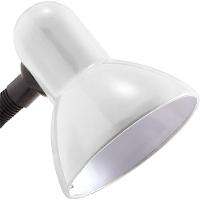 Luminária De Mesa Articulada Branca Com Garra Presilha Entrada E27 Bivolt Para Leitura - 3