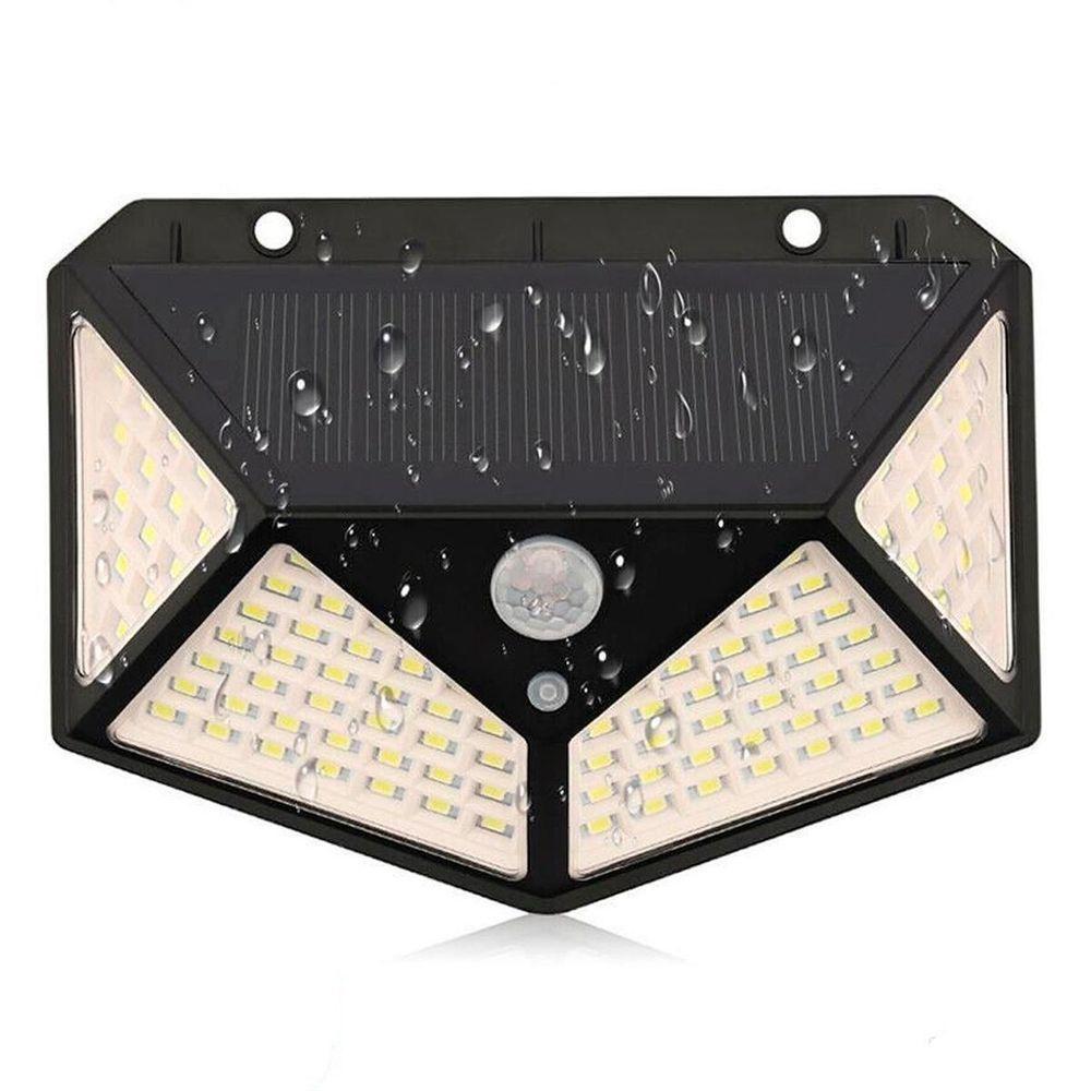 Luminária 100 Led Energia Solar 3 Modos Iluminação - 1