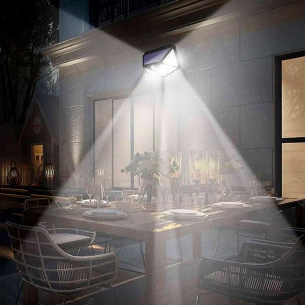 Luminária 100 Led Energia Solar 3 Modos Iluminação - 7