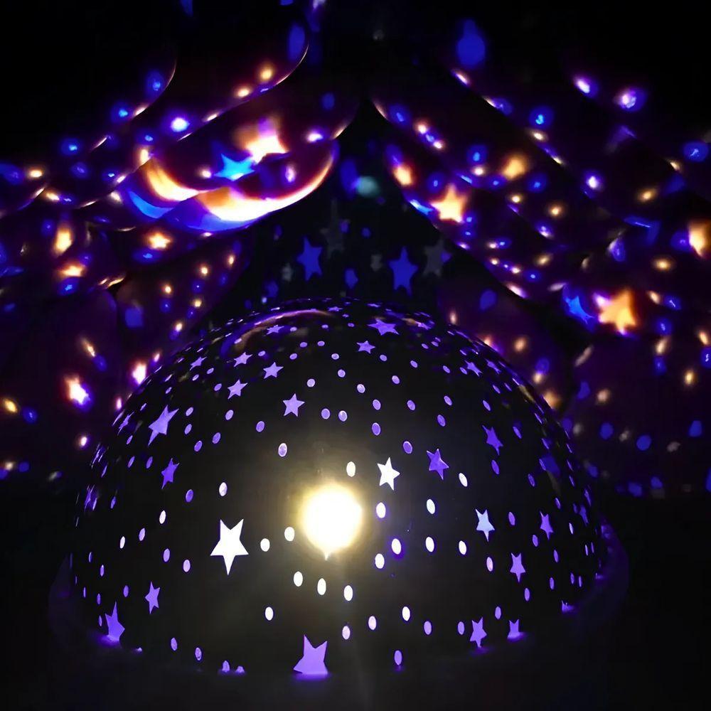 Luminária Projetor Estrelas 360º Abajur Star Master - 7
