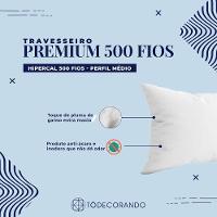 Travesseiro Premium Percal 500 Fios Pluma De Ganso 70cm X 50cm - 1 Unidade - 2