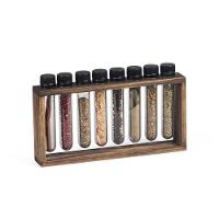 Porta Tempero De Madeira Pinus Horizontal Com 8 Tubos - Stolf - 1