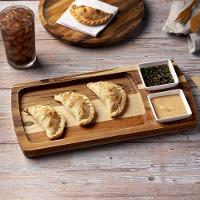 Petisqueira Madeira Teca Com 2 Molheiras - Stolf - 3