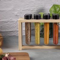 Porta Tempero 8 Tubos Madeira Pinus - Stolf - 3