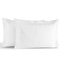 Kit Portas Travesseiros Gold Percal 200 Fios Algodão 50cm X 70cm 2 Peças - Branco - 1