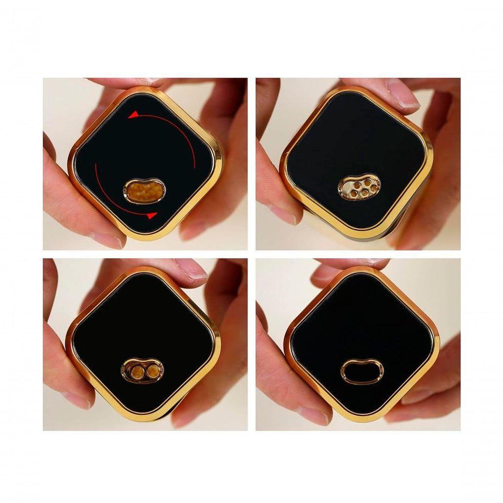 Porta Temperos Galheteiro Condimentos Dourado Suporte 4pçs - 4