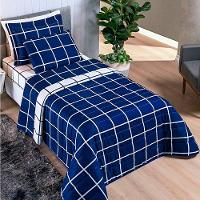 Cobre Leito Solteiro Dustin Micropercal 200 Fios Dupla Face 2 Peças - Marinho - 1