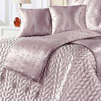 Kit Cobre Leito Queen Perola Com Almofadas E Xale 10 Peças - Rose - 2